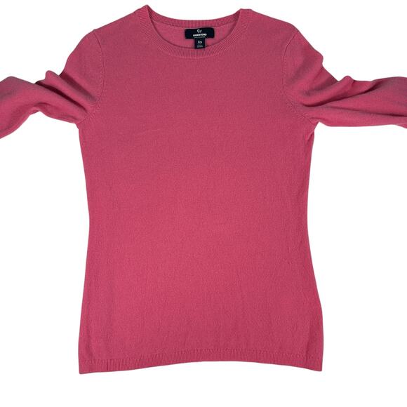 Lands' End Cashmere Sweater Size XS Pink Long Sleeve Cozy Warm Barbiecore - Picture 7 of 14